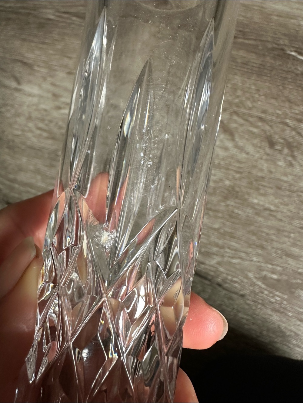 Macy's Clear Cut Crystal Bud Vase - Picture 6 of 8